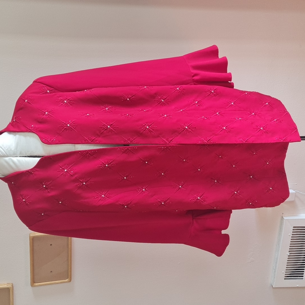 Plus size valentine Red Star studded Blazer siz 20W